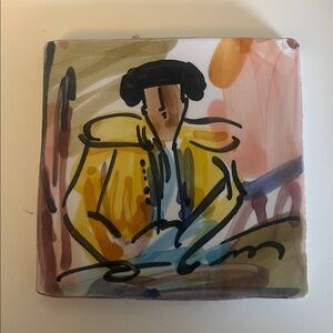 Colorful Abstract Art Coaster